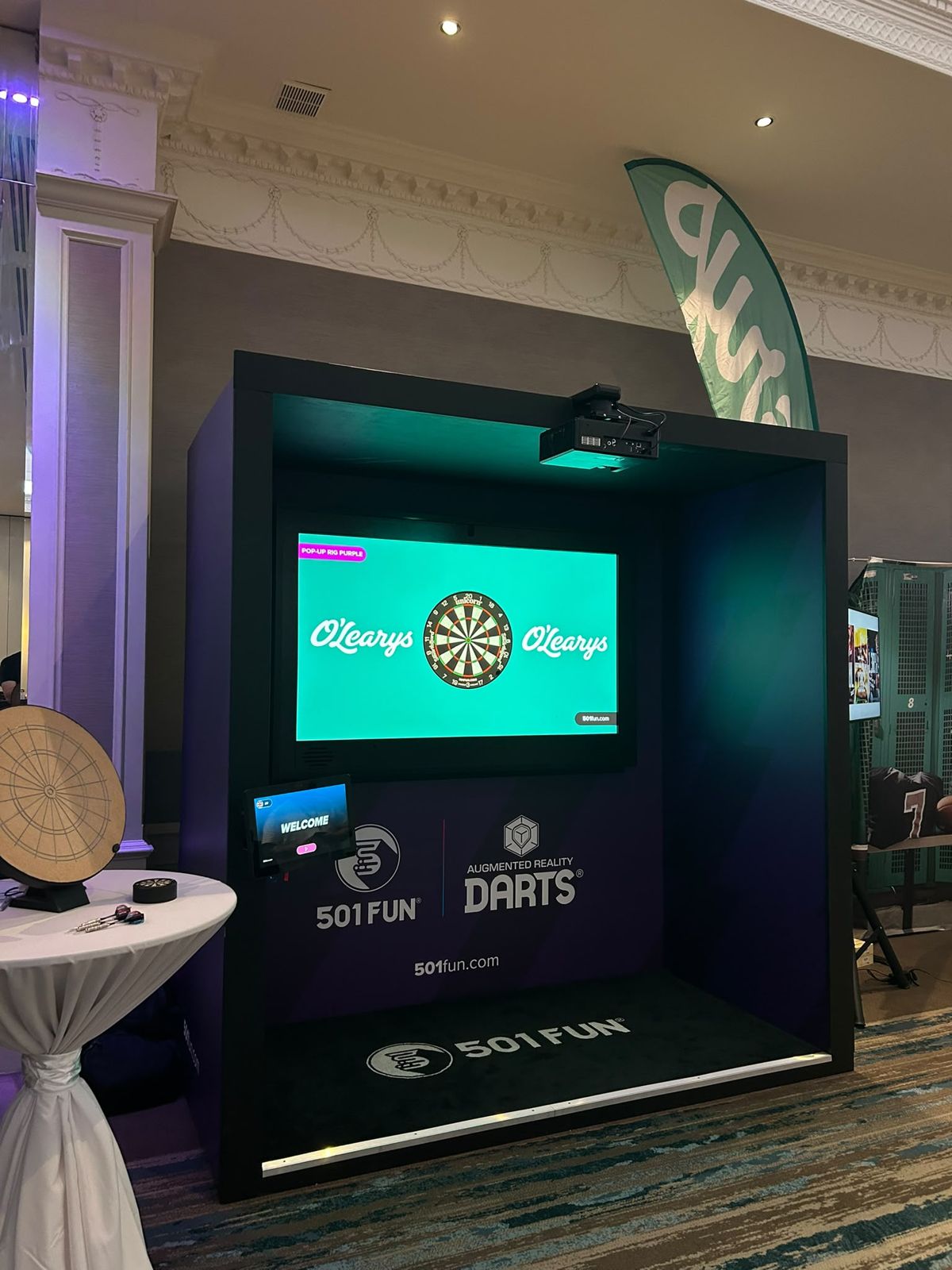 Dart pod at an event